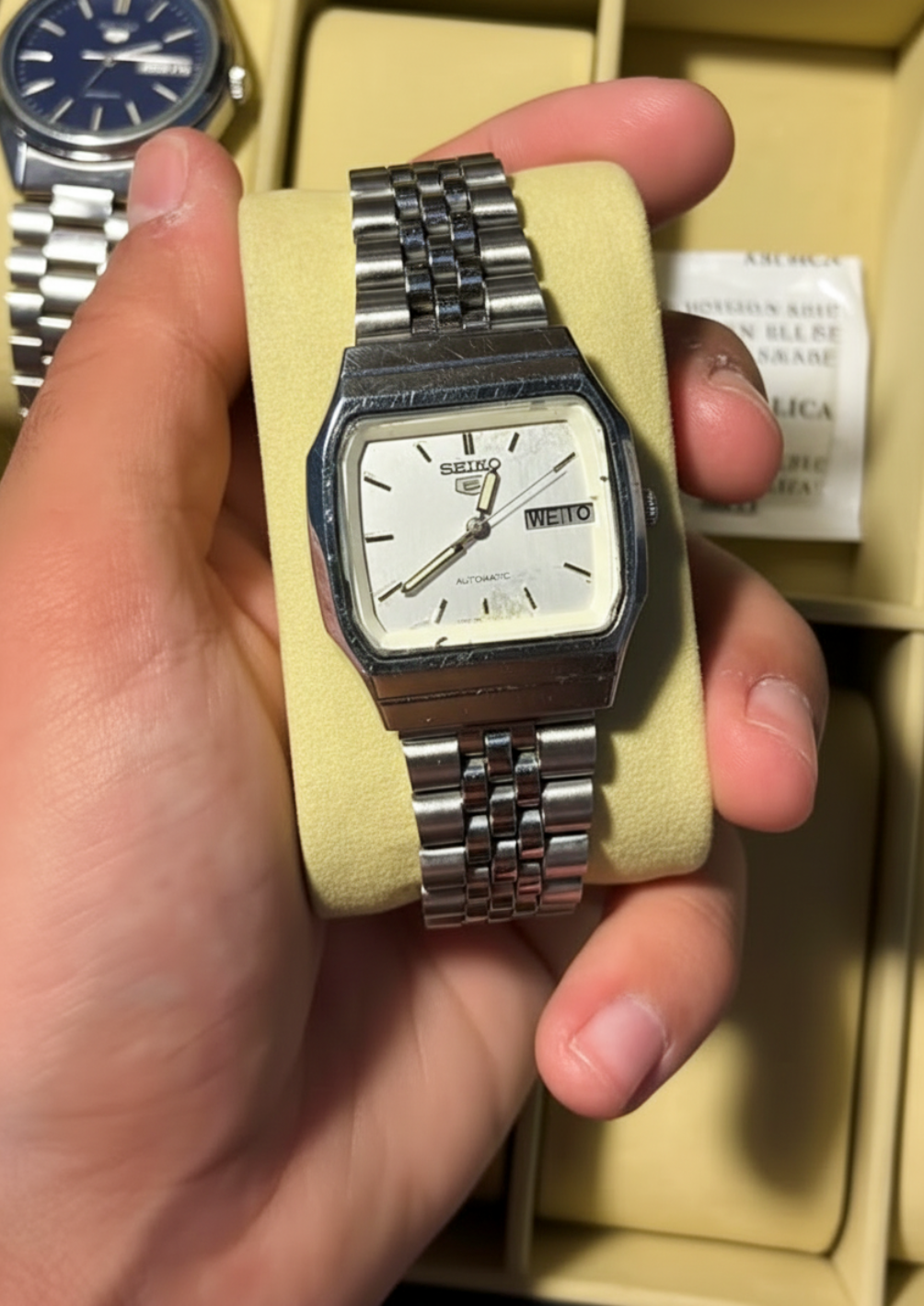 Seiko 5 Automatic caja cushion